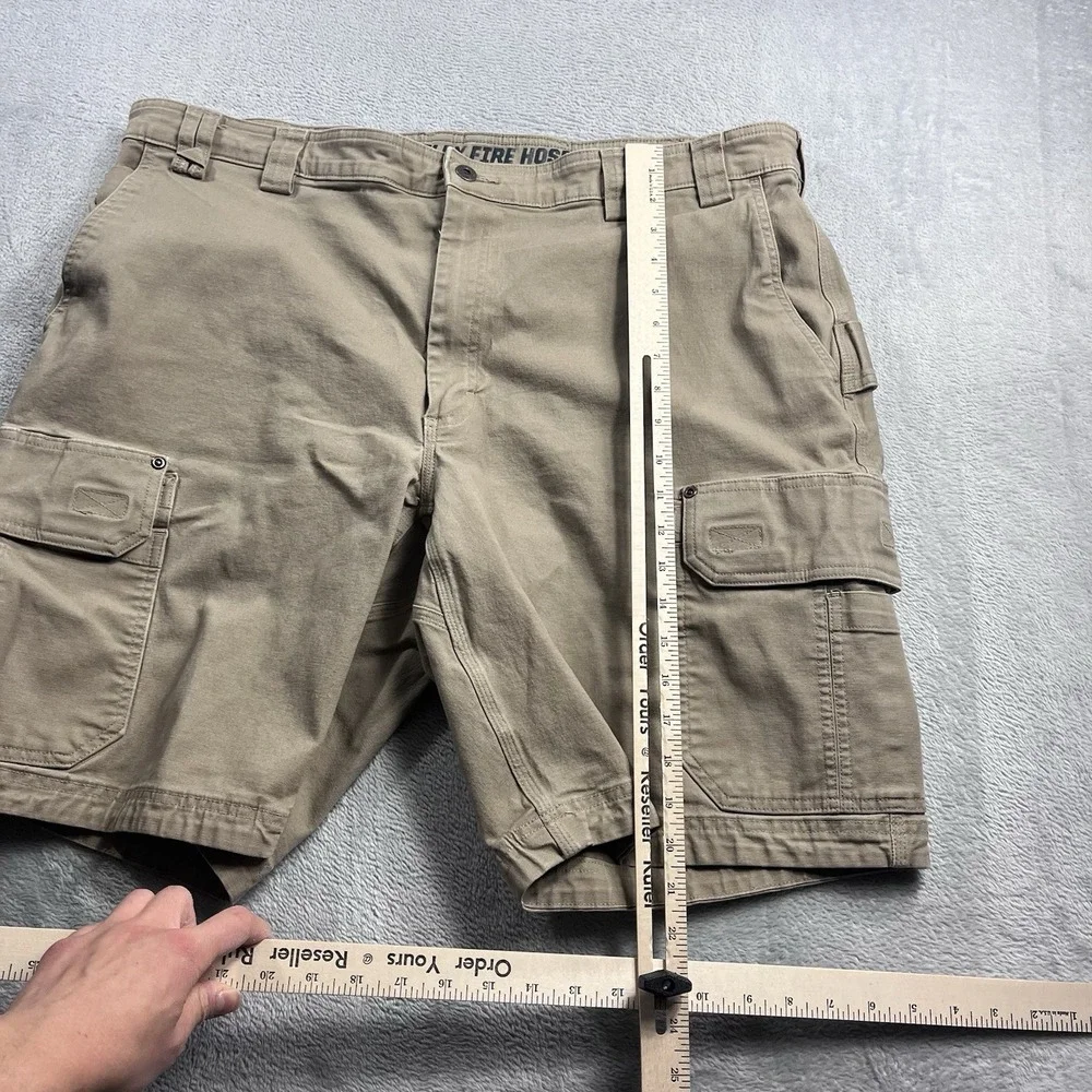 Duluth Trading Cargo Shorts Mens Size 40* Brown Flex Fire‎ Hose Outdoor Hiking